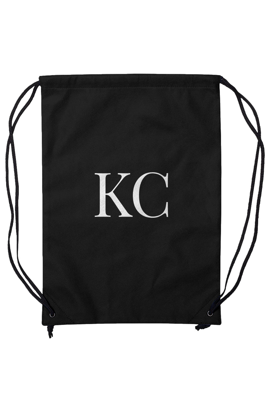 KC Monogram Drawstring Backpack